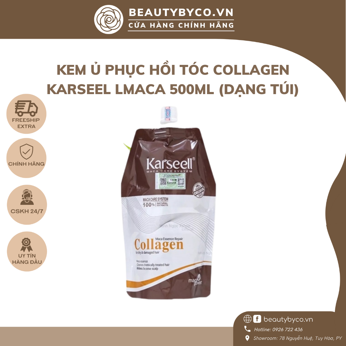 Dầu hấp tóc Collagen Karseell Maca cho mái tóc siêu mềm mượt | HK.SMART SHOP